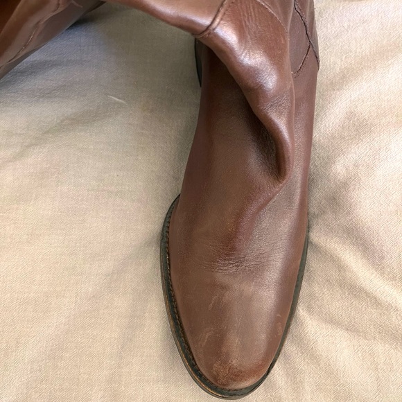 Cole Haan brown leather riding boots, womens size 10 - Picture 3 of 5
